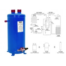 Отделитель жидкости с теплообменником TAIPULAI RSPR-2405 (5/8", 3/8", 1.8 л., h-294 мм)