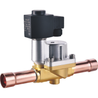 Соленоидный вентиль HONGSEN HVD32-11T с катушкой 220 В (пайка 1 3/8", 16м3/ч, 45 Бар)