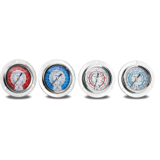 Манометр гліцериновий HONGSEN 191 L (R22, R134a, R404a, R407C, psi, kg/cm?, -40?C - +120?C)