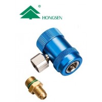 Муфта быстросъемная HONGSEN HS-ML-S с блокировкой, с адаптер M14*1,5-1/4SAE (R134a)